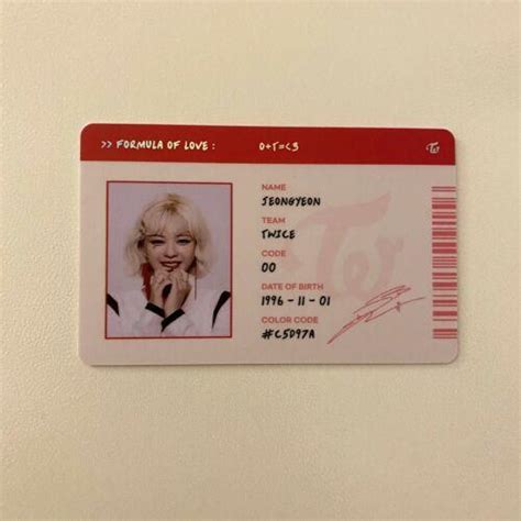 twice formula of love jeongyeon id card | #3940898536