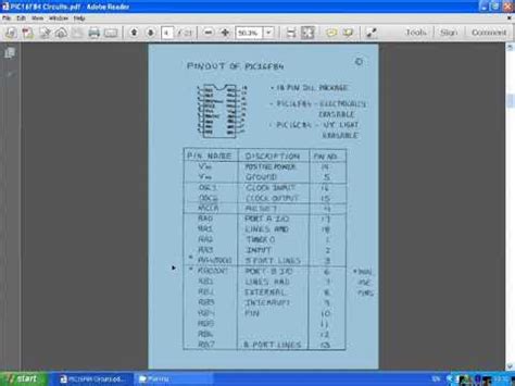 Video#1 PIC16F84 Pinout - YouTube