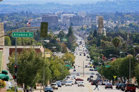 View from Altadena to Pasadena, CA