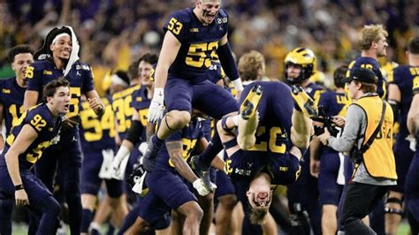 CFP national championship 2024: Michigan Wolverines defeat Washington Huskies, 34-13, at NRG ...