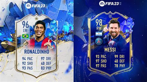 All FIFA 23 TOTY promo leaks featuring Ronaldinho, Messi, and more