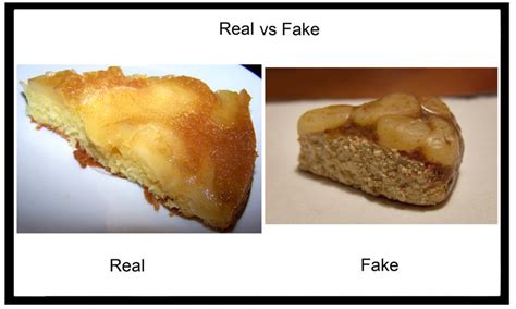 Fake vs. Real upside down Apple cake by xXNaemyXx on DeviantArt