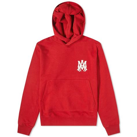 AMIRI Men's MA Logo Hoodie in Red Amiri