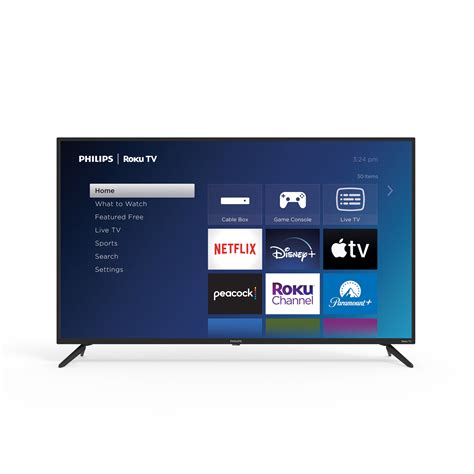 "Philips 50"" 4K Ultra HD Roku Smart LED TV with Large Selection of ...