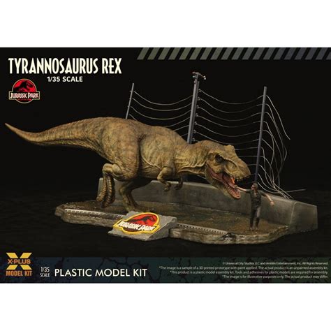 X-Plus 1:35 Jurassic Park Tyrannosaurus Rex Figure Model Kit