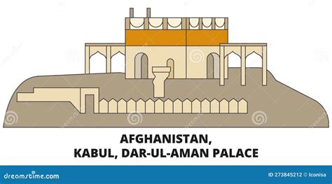 Afghanistan, Kabul Landmark, Travel Sign, Design Sightseeing Vector ...