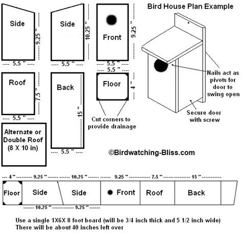 Free Bird House Plans - Bluebird, Purple Martin, Wren, More | Bird ...