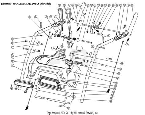 DR Power Snow Blower Pro 24 Parts Diagram for Snow Blower Handlebar Assembly