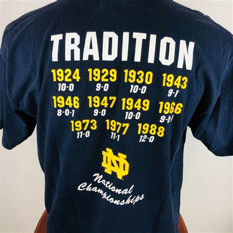 Notre Dame National Championship Football TRADITION T Shirt - Shirts