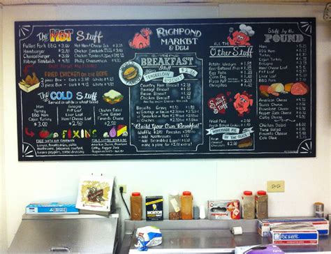 Chalkboard Signs, Chalkboard Menus, Chalkboard Artist , Menu Boards - cafe, deli, restaurants ...