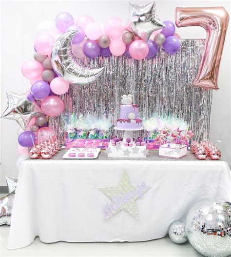 McKenzie’s 7th Birthday Disco Art Party | Art birthday party, Disco party decorations, Disco ...