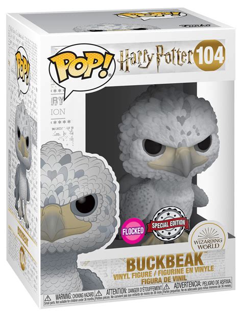 Funko POP! Harry Potter #104 Buckbeak (Flocked - Black Eyes) - New, Mint Condition