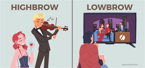 Highbrow vs. Lowbrow – Idiom, Meaning and Origin