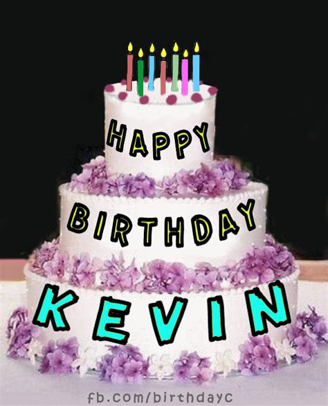 Kevin Happy Birthday cake gif