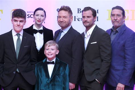 Caitriona Balfe, Kenneth Branagh and Jamie Dornan at the "Belfast" Premiere at the 2021 Belfast ...