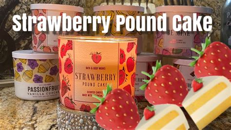 Bath & Body Works Strawberry Pound Cake Candle - YouTube