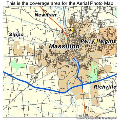 Aerial Photography Map of Massillon, OH Ohio