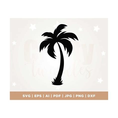 Palm Tree Svg, Silhouette, Decal, Sticker, Vinyl, Pin, Cut F - Inspire Uplift