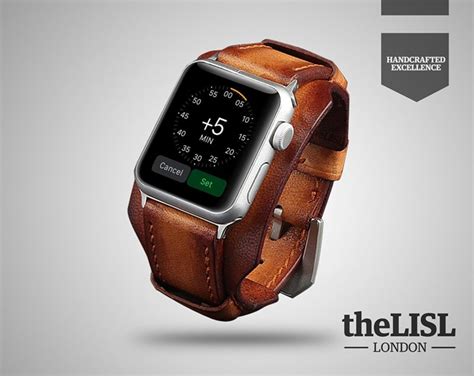 Luxury Premium Engraved Personalized Leather Apple Watch Band - theLISL ...