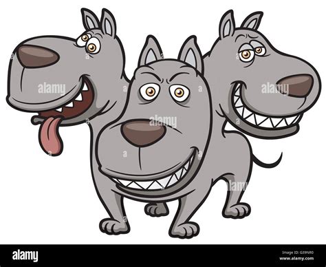 Vector illustration of Cerberus cartoon Stock Vector Image & Art - Alamy