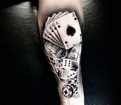 Casino tattoo by Renata Jardim Tattoo | Casino tattoo, Money tattoo ...