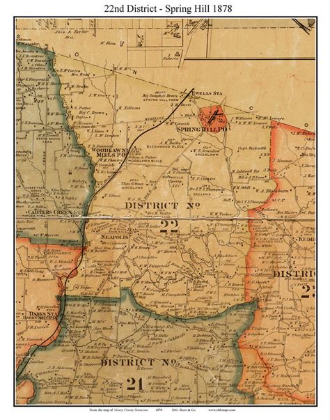 District No. 22 - Spring Hill - Neapolis - Woodlawn Mills, Tennessee ...