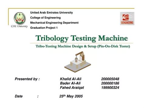 PPT - Tribology Testing Machine PowerPoint Presentation, free download ...