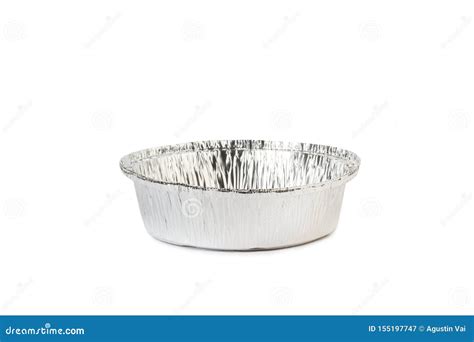 Disposable Round Aluminium Tray Stock Image - Image of empty, packaging ...