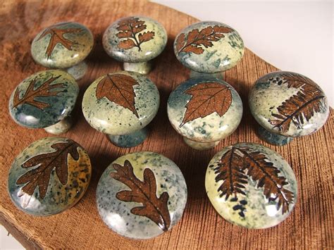 10 cabinet knobs drawer pulls Rustic Home Decor Nature Themed