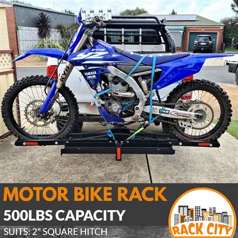 Motorbike Rack Tow Bar 500lbs Capacity - Rack City