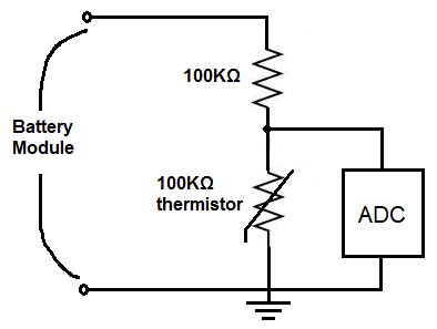 Thermistor Temperature Sensor Circuit for a Battery Management System