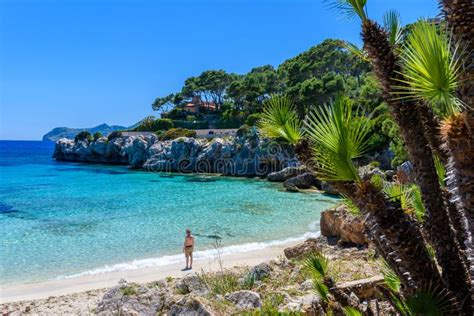 Cala Gat at Ratjada, Mallorca - Beautiful Beach and Coast Stock Photo ...