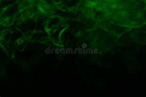 Green Steam on a Black Background Stock Image - Image of motion, smoke ...