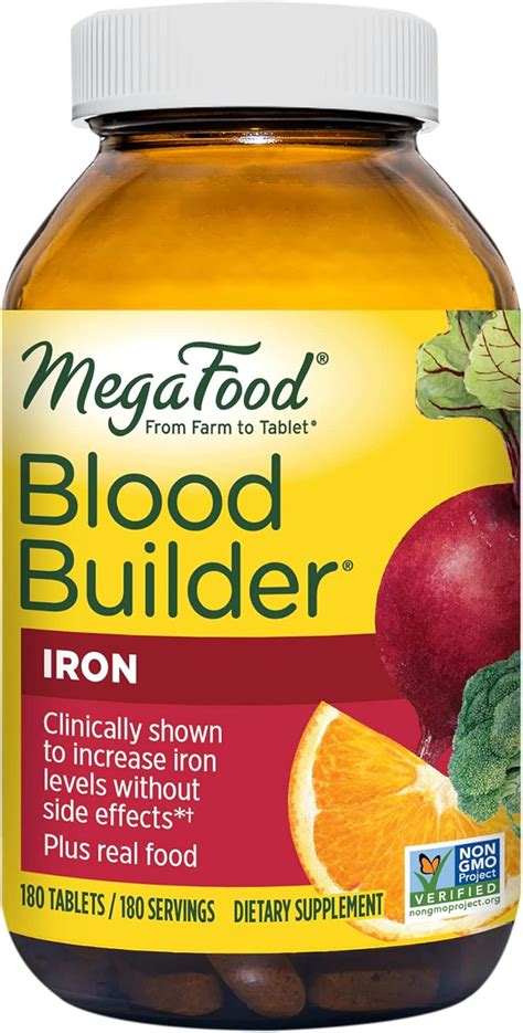 MegaFood Blood Builder – Iron Supplement Shown to Increase Iron Levels without Nausea or ...