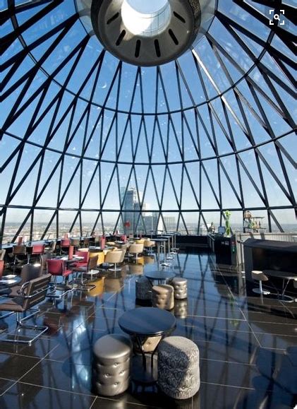 Inside The Gherkin | London places, London venues, London architecture