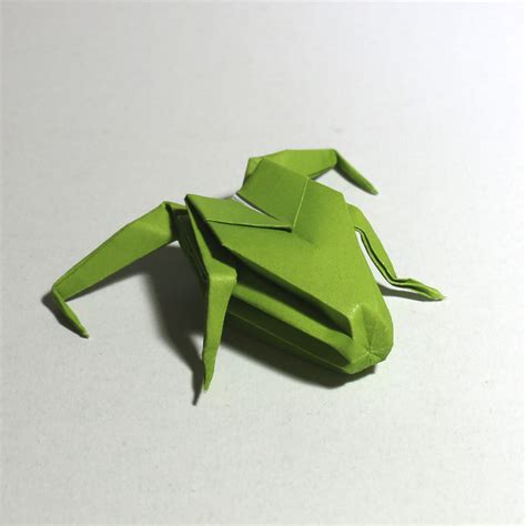 Folded Square — Light Green Origami Paper