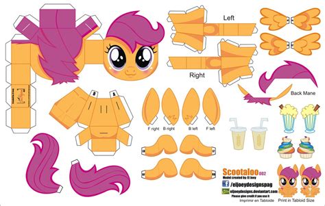 Equestria Daily - MLP Stuff!: Tons of Printable Papercraft Ponies From El Joey Designs