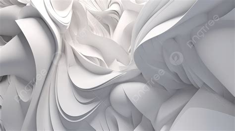 Abstract Artwork Of White Paper Background, 3d Rendering Of White ...