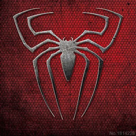 3x5ft Spiderman Logo Spider Man Spidey Dark Red Metal Texture Wall Custom Photography Studio ...