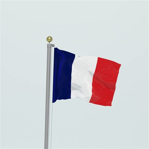 FRANCE FLAG 3D Model - TurboSquid 1820532