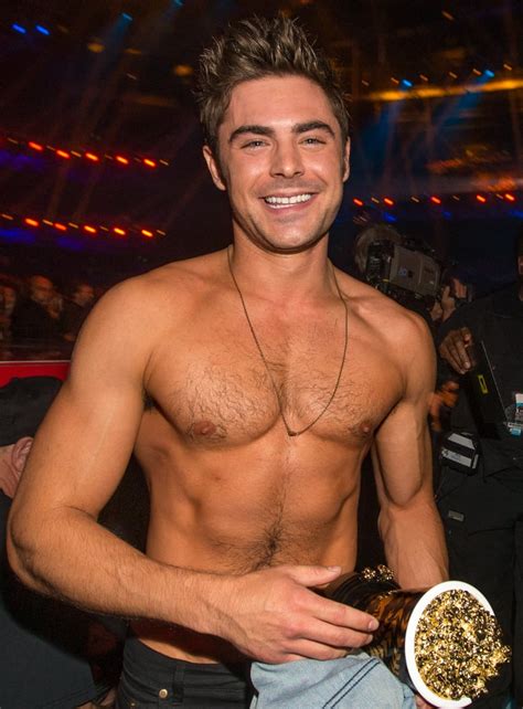 Zac Efron Shirtless at the MTV Movie Awards 2014 | POPSUGAR Celebrity Photo 11