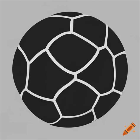 Black football logo on Craiyon