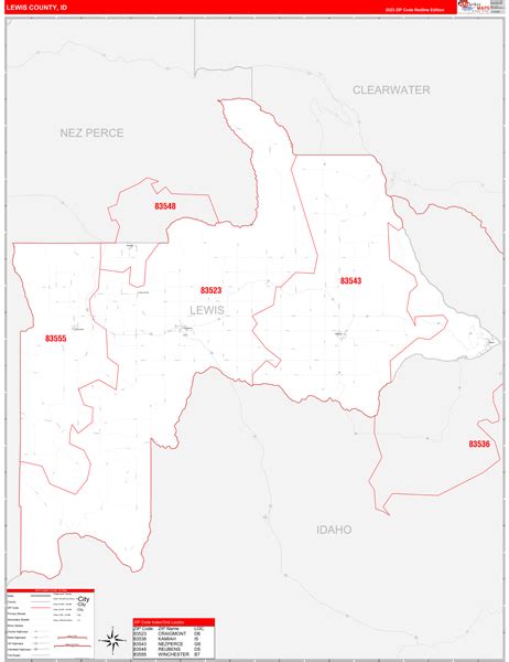 Maps of Lewis County Idaho - marketmaps.com