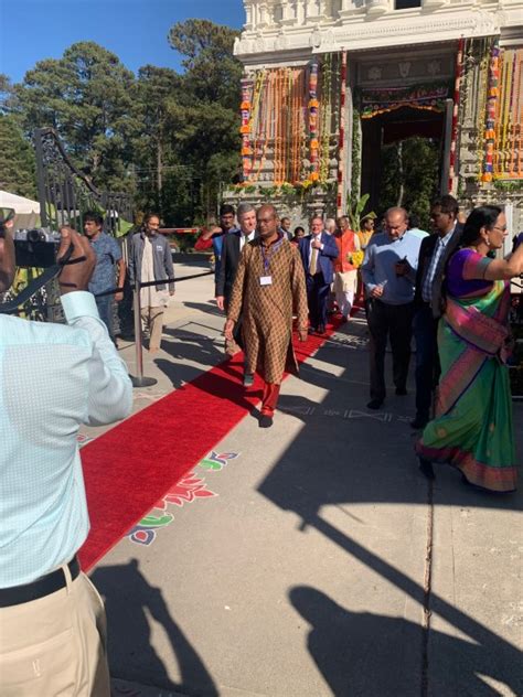 New tower unveiled at Cary Sri Venkateswara Temple in time for Hindu Festival of Lights