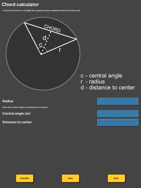 Chord length calculator circle | iPhone & iPad Game Reviews | AppSpy.com