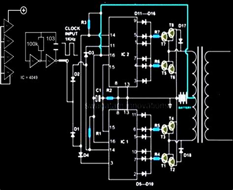 Modified Sine Wave Inverter Circuit Using two IC 4017 | Circuit Diagram ...