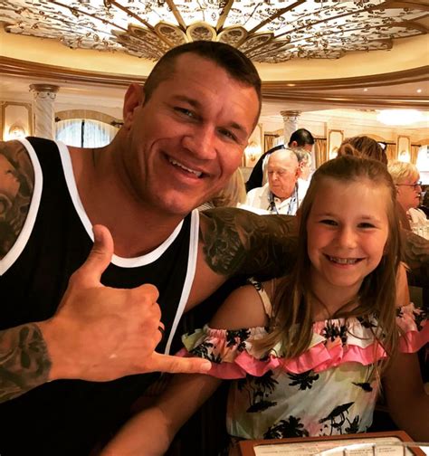 WWE Superstar Randy Orton and his oldest daughter Alanna during their ...