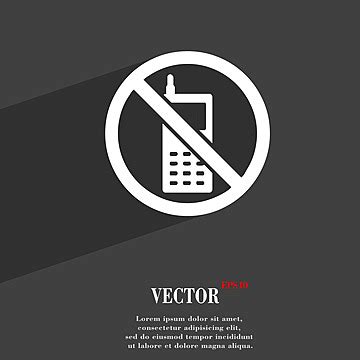 No Phones Allowed Icon With Modern Design Modern Signboard Allowed Vector, Modern, Signboard ...