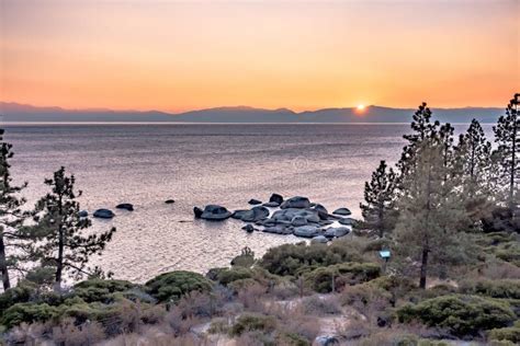 Beautiful Sierra Scenery at Lake Tahoe California Stock Photo - Image ...