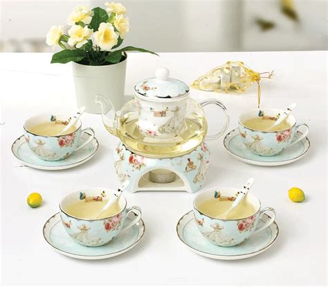 Modern Luxury Coffee& Tea Set With Glass Teapot - Buy Tea And Coffee ...